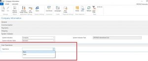 Dynamics NAV 2017 Changes on Company Page