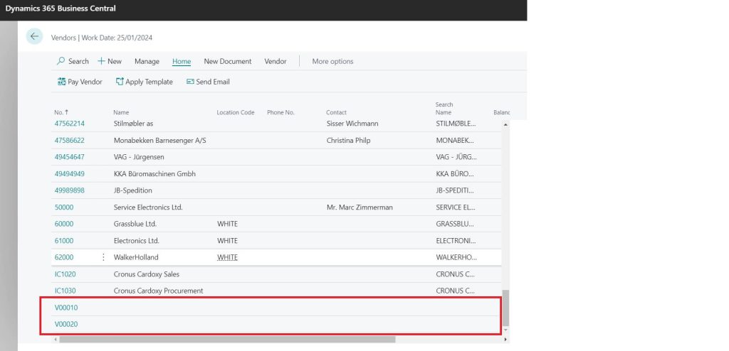 Without Mandatory field Blank records are creating on vendor Lust issue